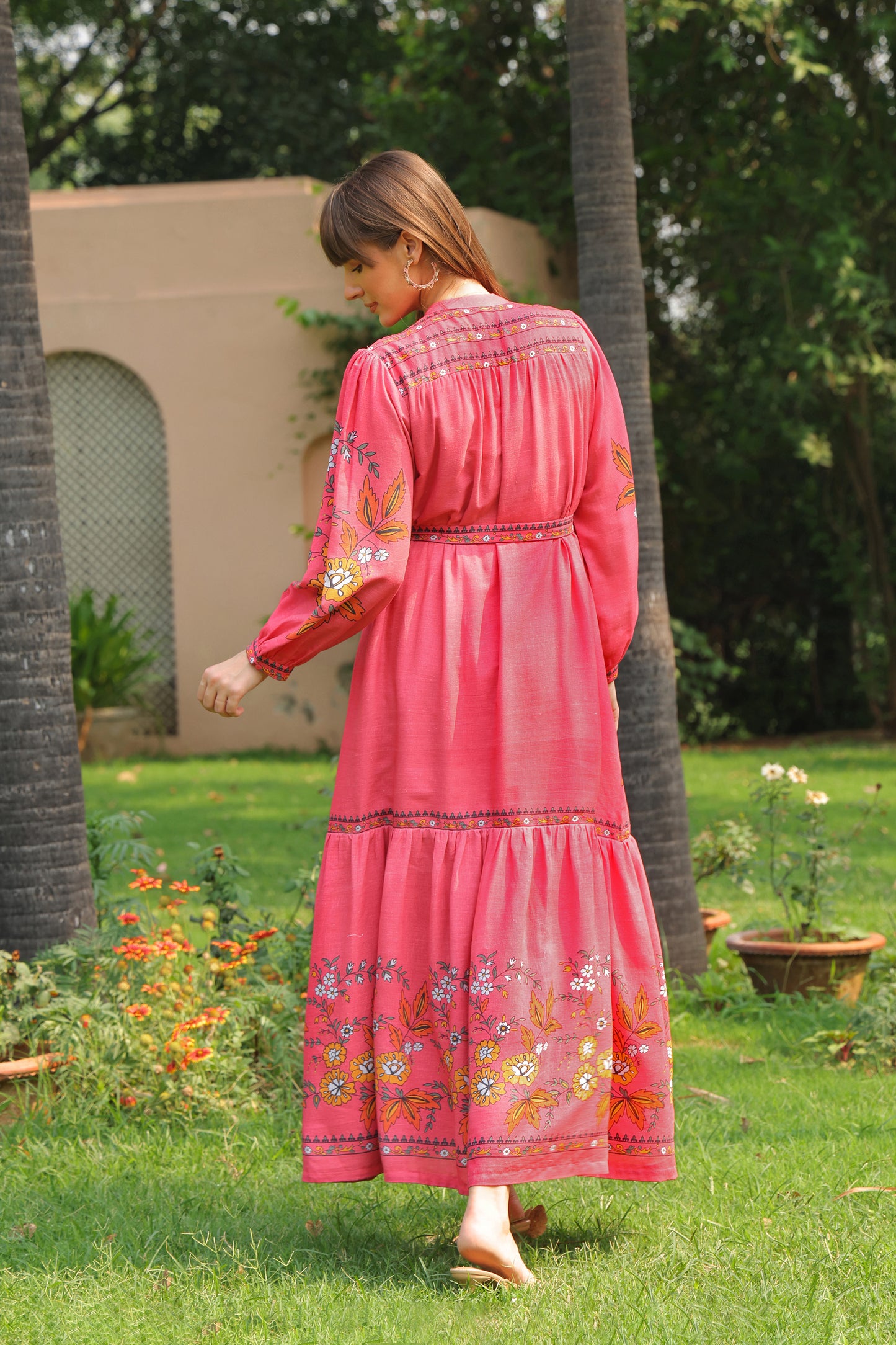 Sabrina Printed Linen Maxi