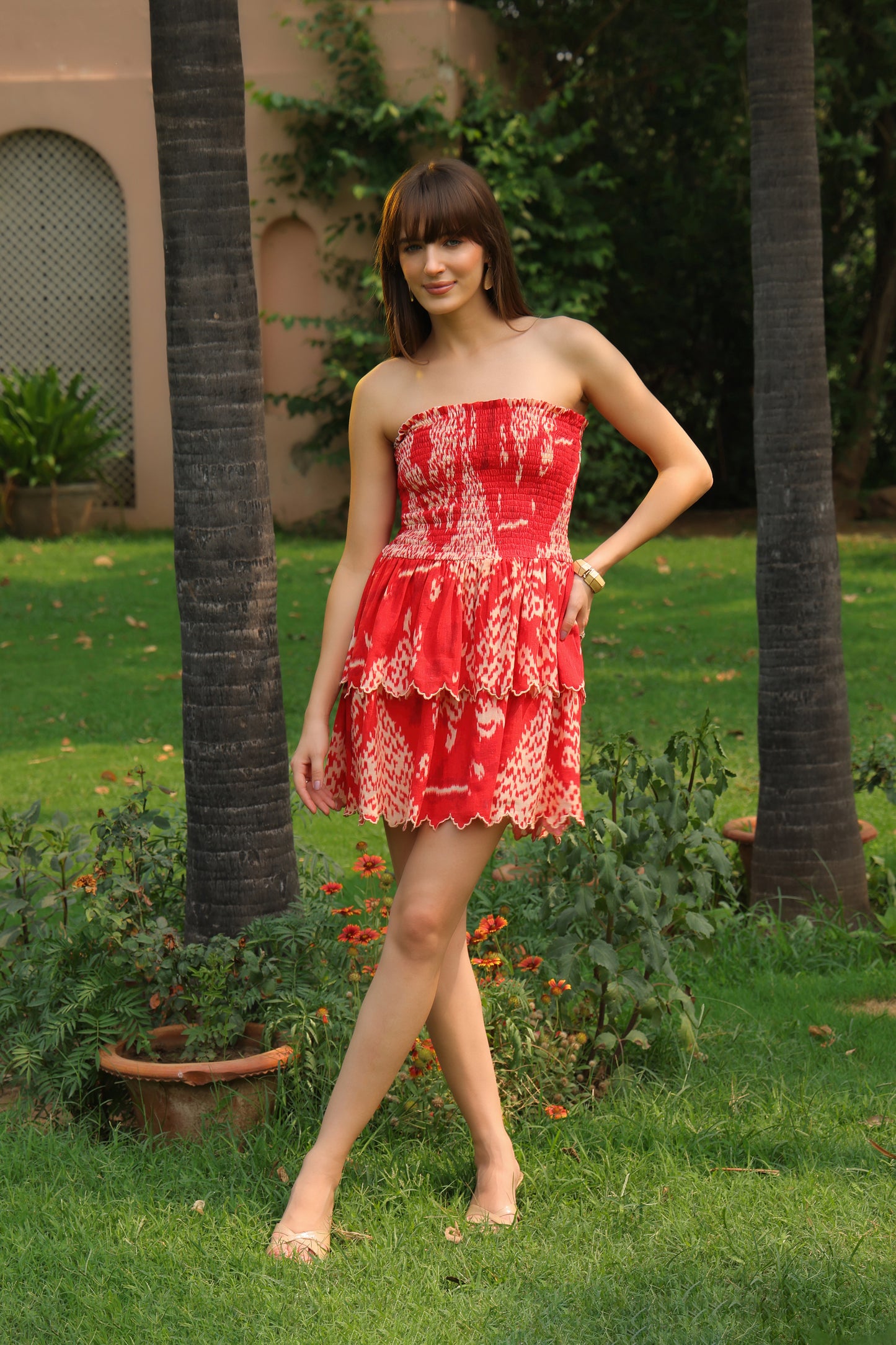 Reyna Printed Linen Dress