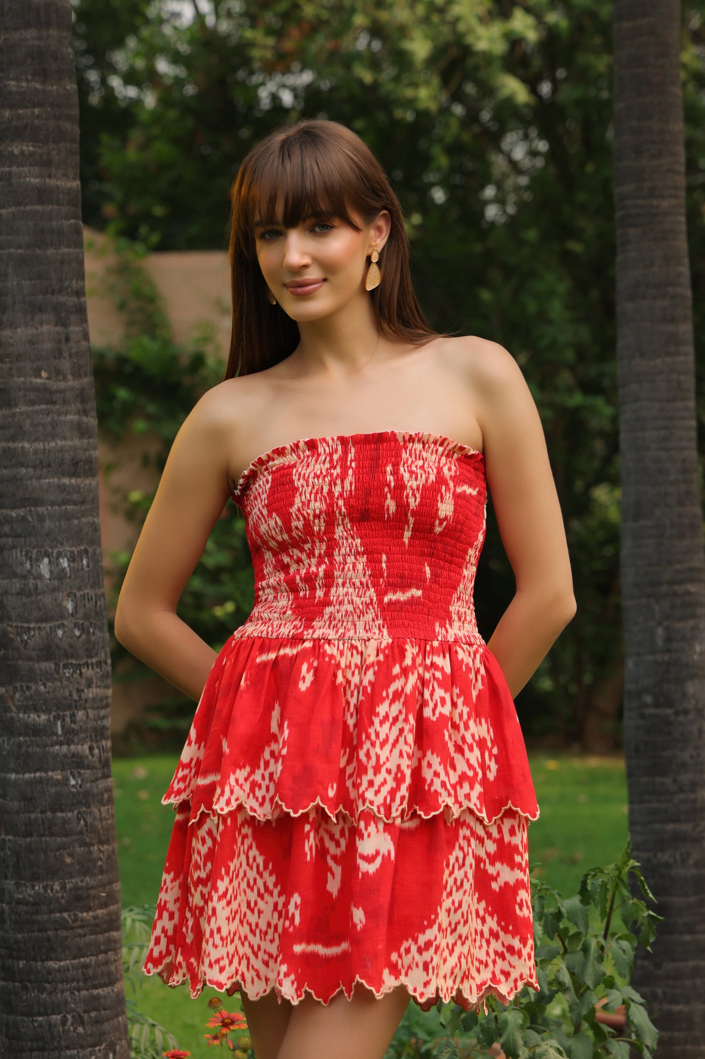 Reyna Printed Linen Dress