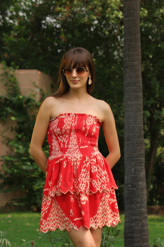 Reyna Printed Linen Dress