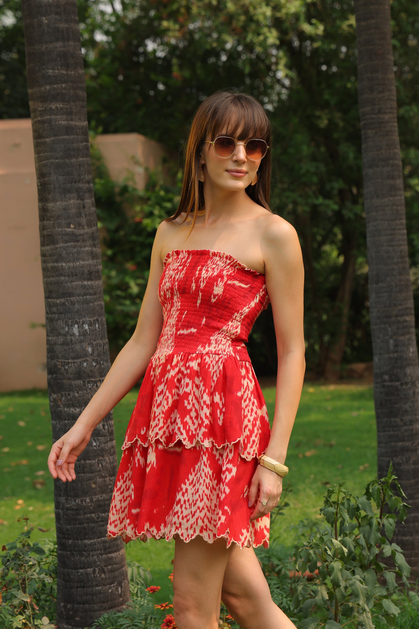 Reyna Printed Linen Dress