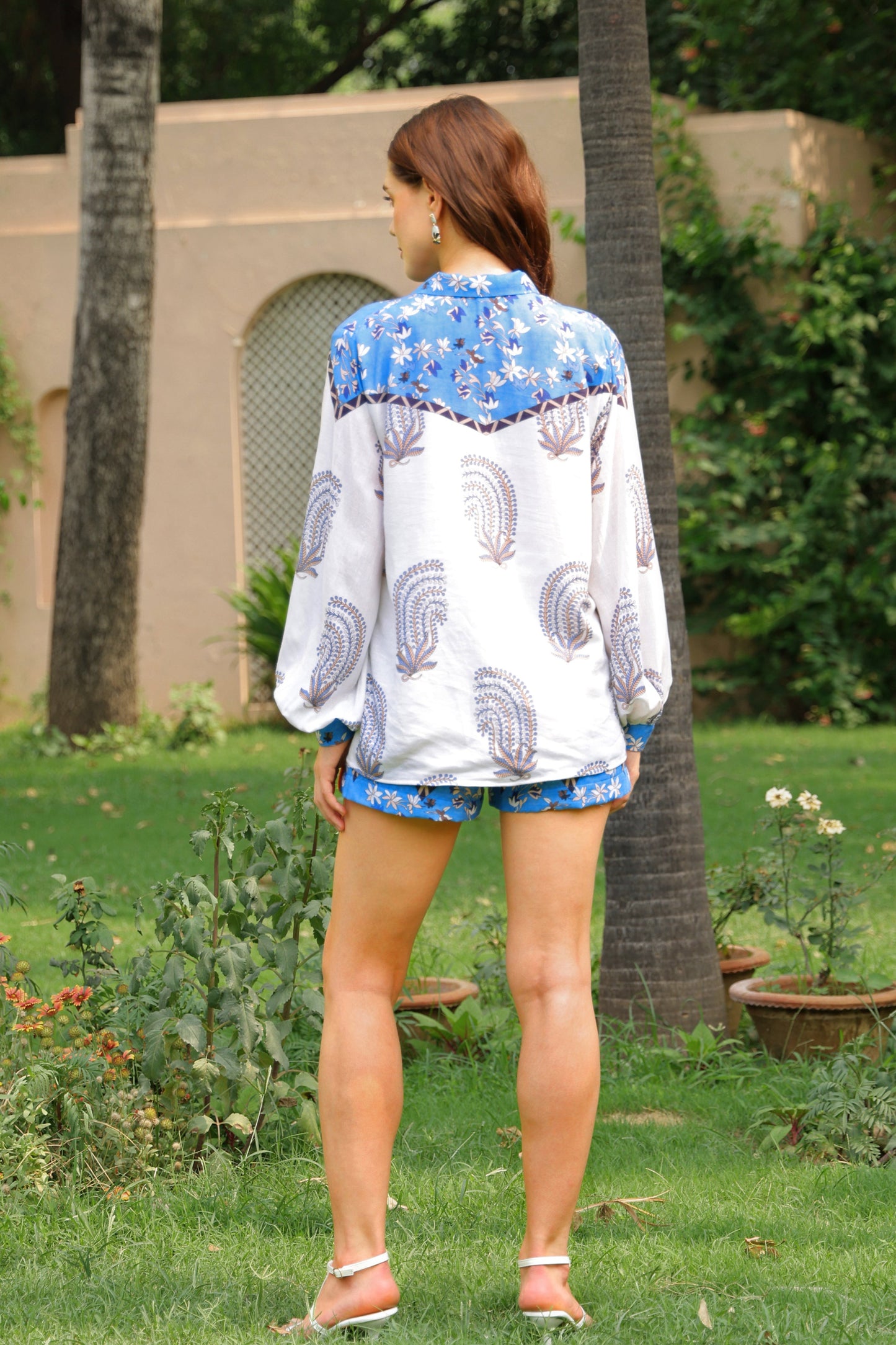 Sofia Printed Linen Shirt