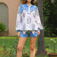 Sofia Printed Linen Shirt