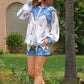 Sofia Printed Linen Shirt