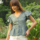 Stella Appliqué Top (Teal)