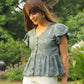 Stella Appliqué Top (Teal)