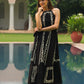 June Embroidered Linen Maxi (Black)