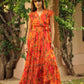 Eden Printed Wrap Dress