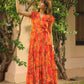 Eden Printed Wrap Dress