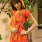 Eden Printed Wrap Dress