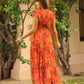 Eden Printed Wrap Dress