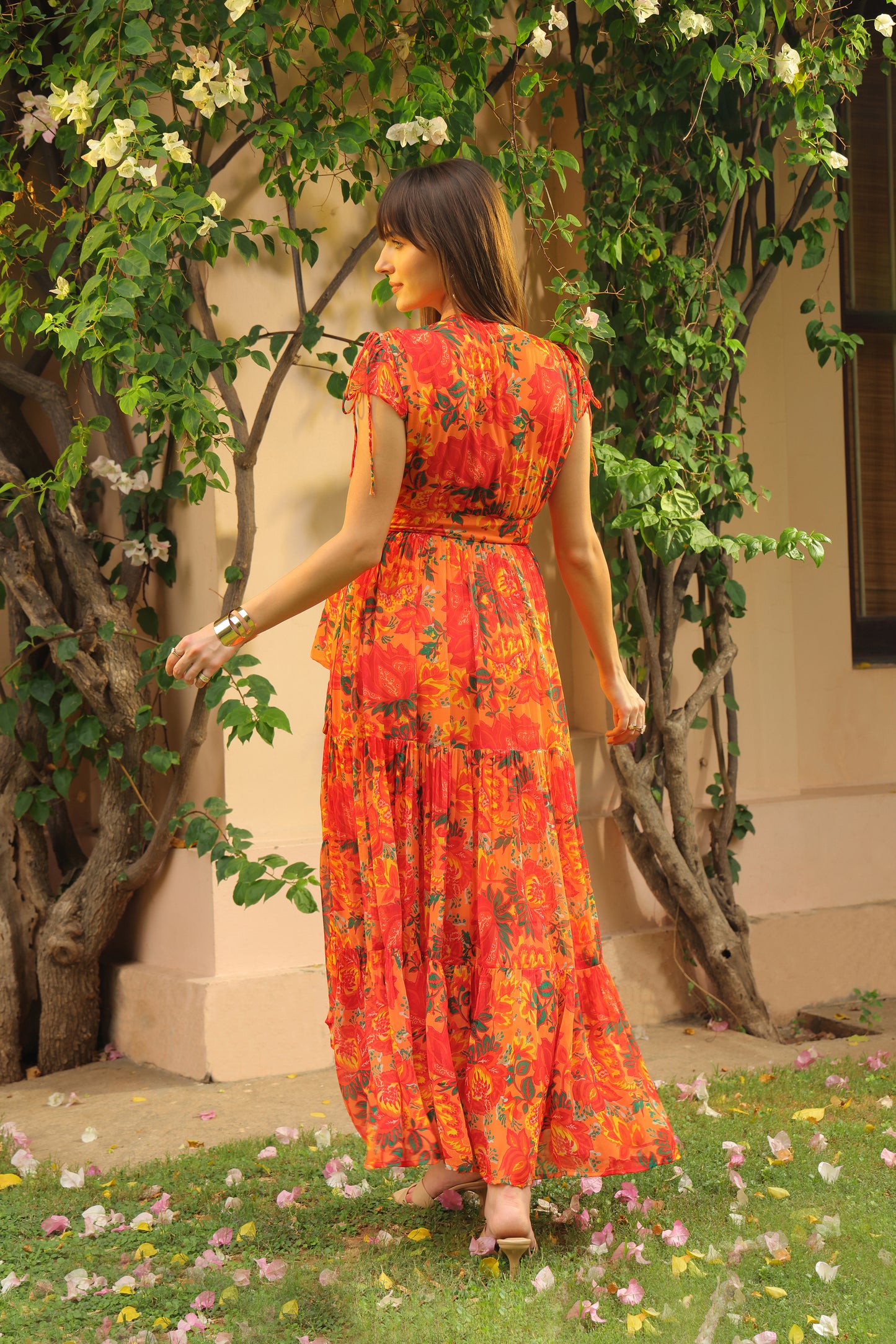 Eden Printed Wrap Dress