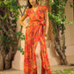 Eden Printed Wrap Dress