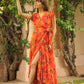 Eden Printed Wrap Dress