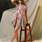 Larisa Printed Linen Dress