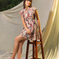 Larisa Printed Linen Dress
