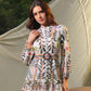 Giselle Printed Linen Dress