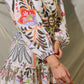 Giselle Printed Linen Dress