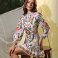 Giselle Printed Linen Dress