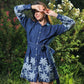 Capri Embroidered Shirt Dress
