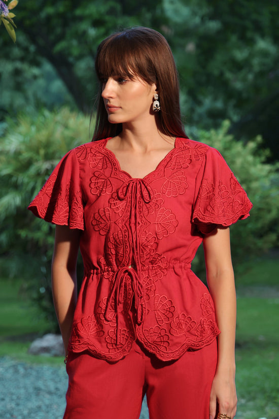 Ruby Embroidered Top