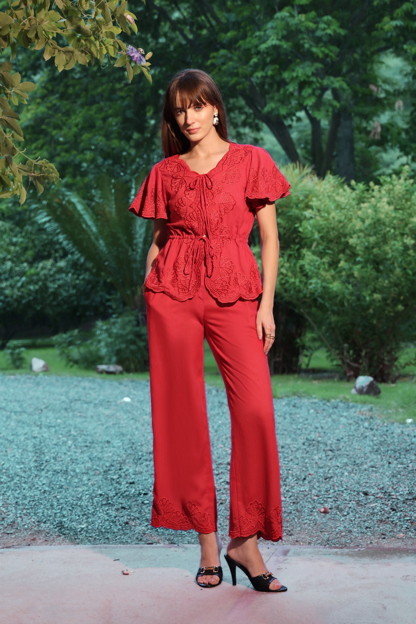 Ruby Embroidered Co-ord Set