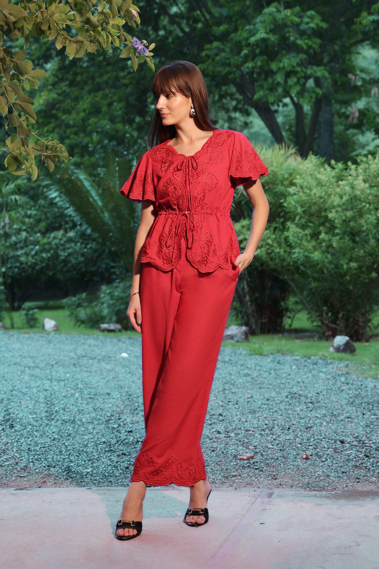 Ruby Embroidered Co-ord Set
