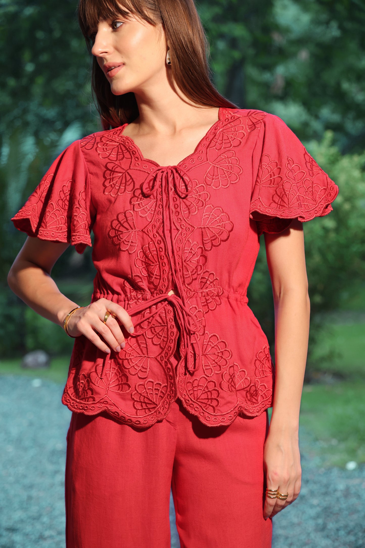 Ruby Embroidered Top