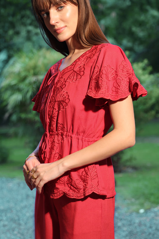 Ruby Embroidered Top