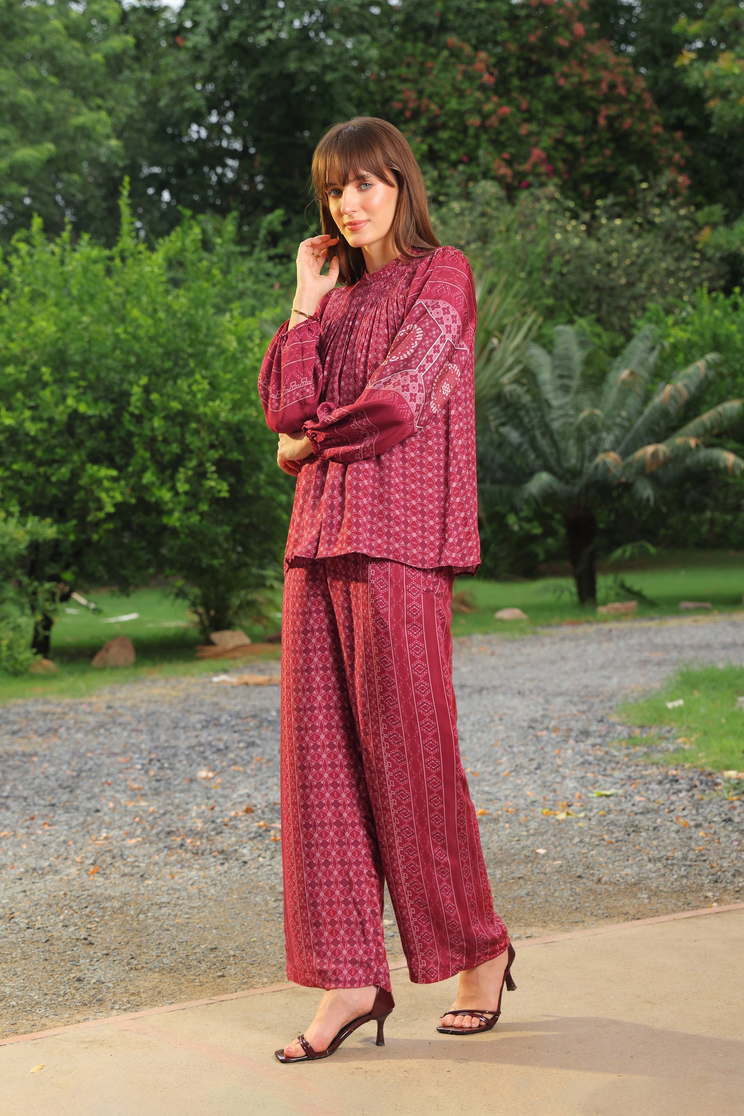 Cassie Printed Co-ord Set (Long Pants)