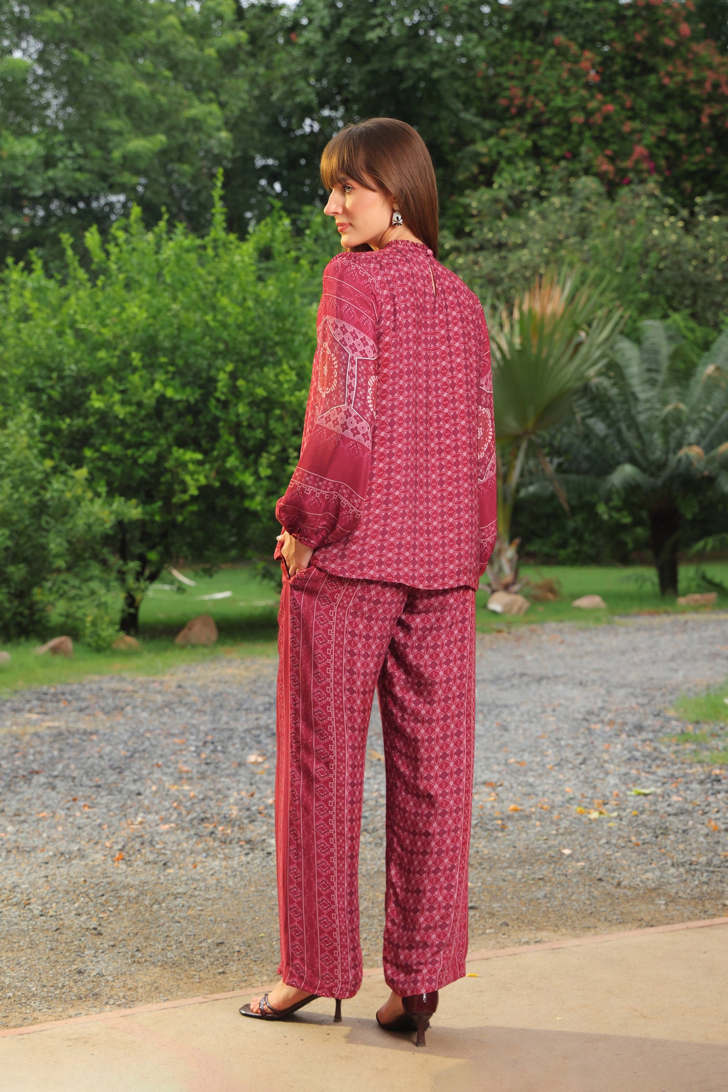Cassie Printed Co-ord Set (Long Pants)