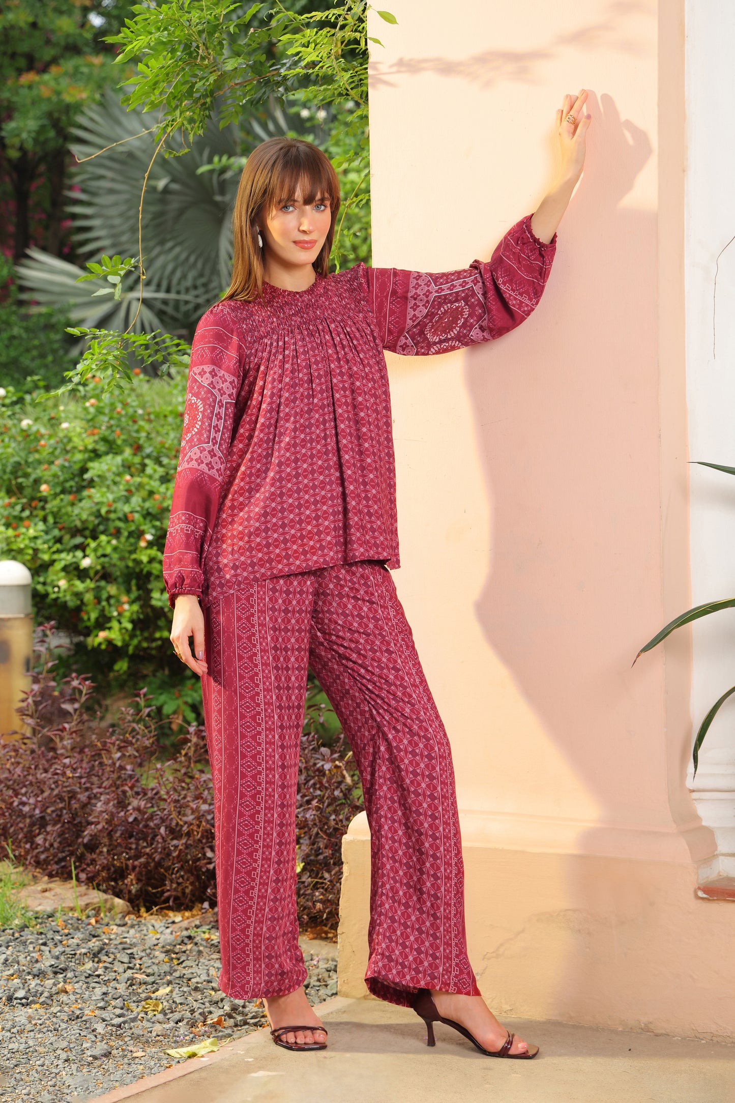 Cassie Printed Co-ord Set (Long Pants)