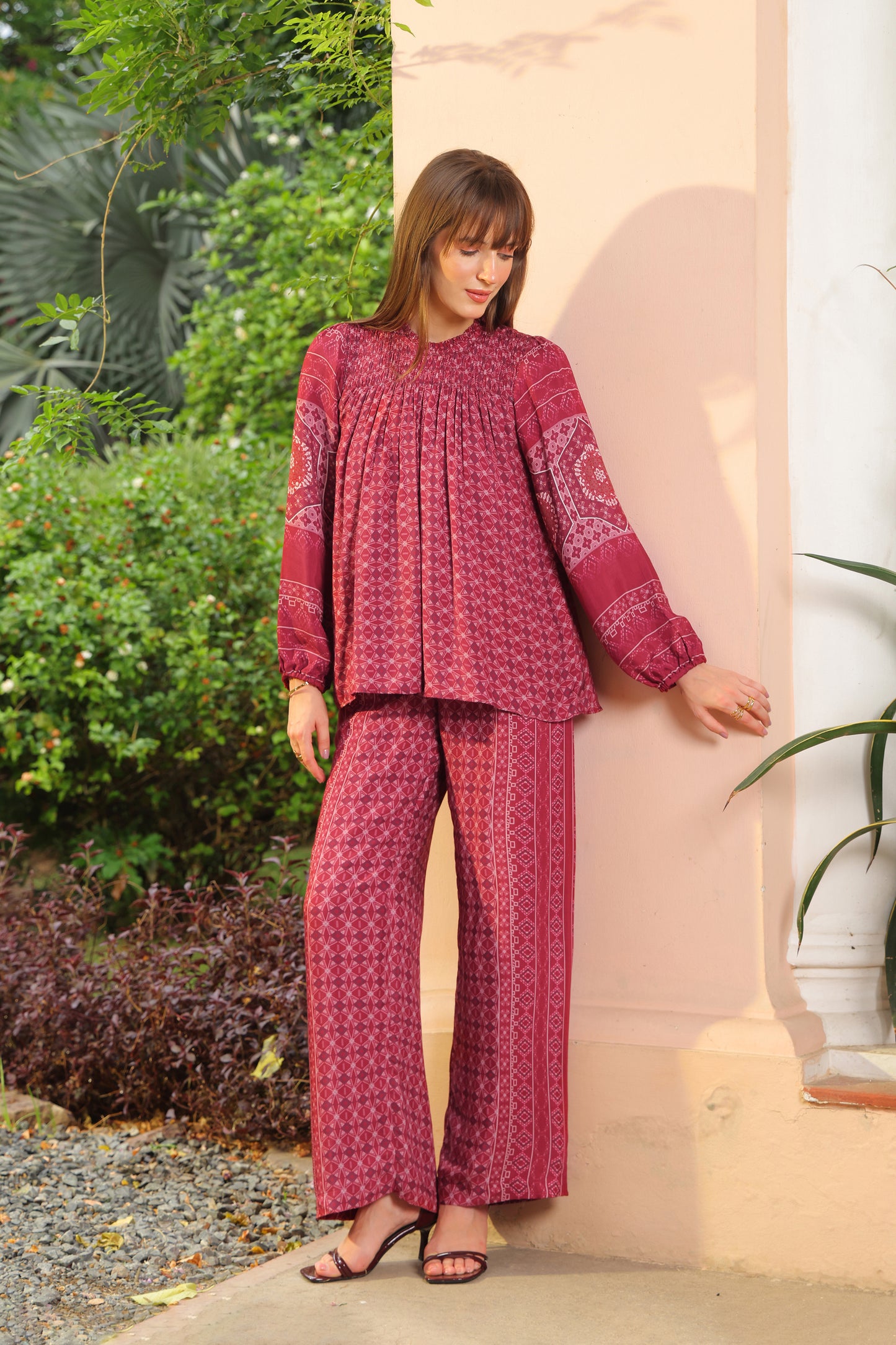 Cassie Printed Co-ord Set (Long Pants)
