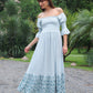 Nia Embroidered Linen Maxi