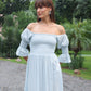 Nia Embroidered Linen Maxi