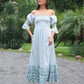 Nia Embroidered Linen Maxi