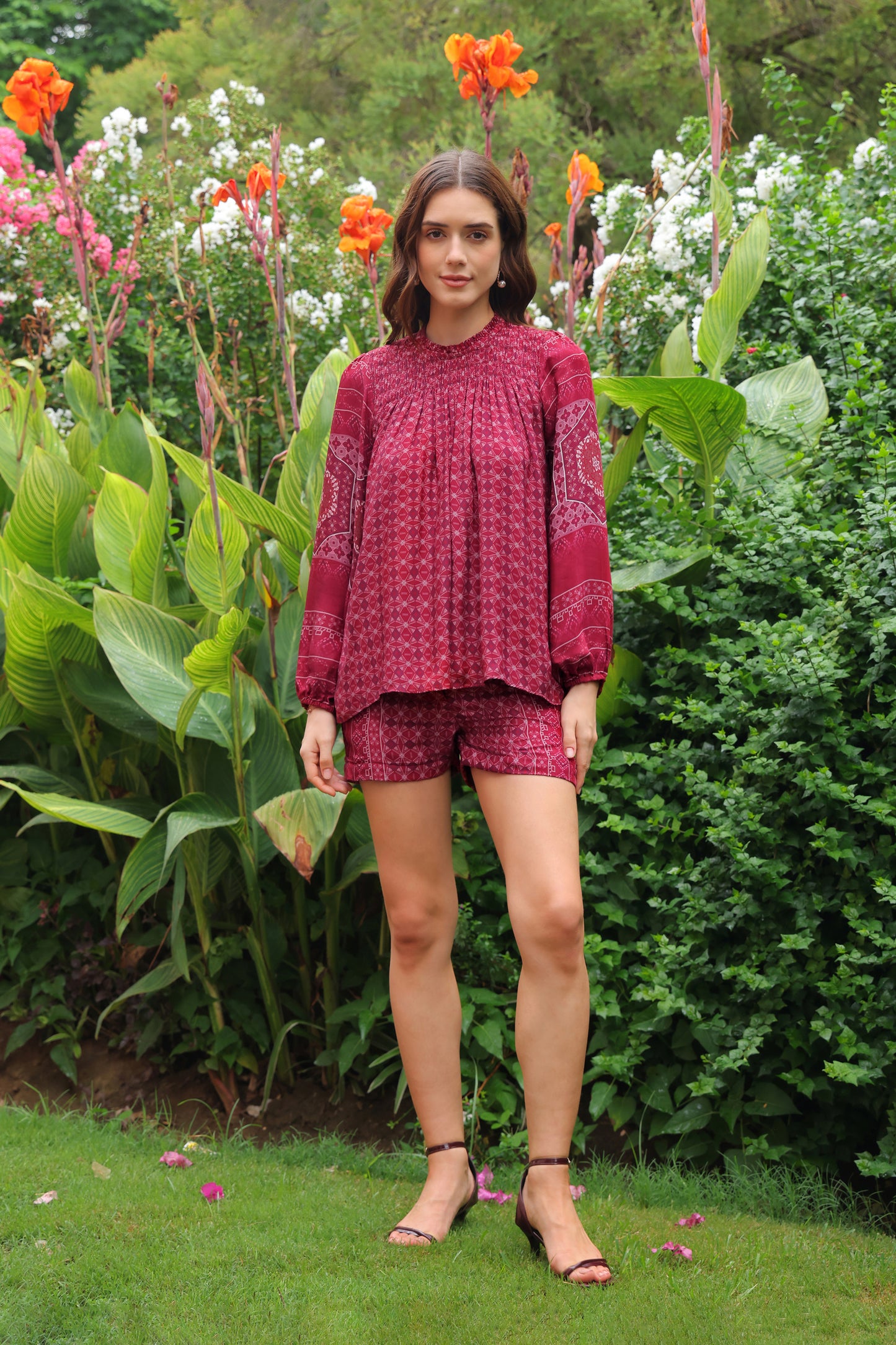 Cassie Printed Co-ord Set (Short Pants)