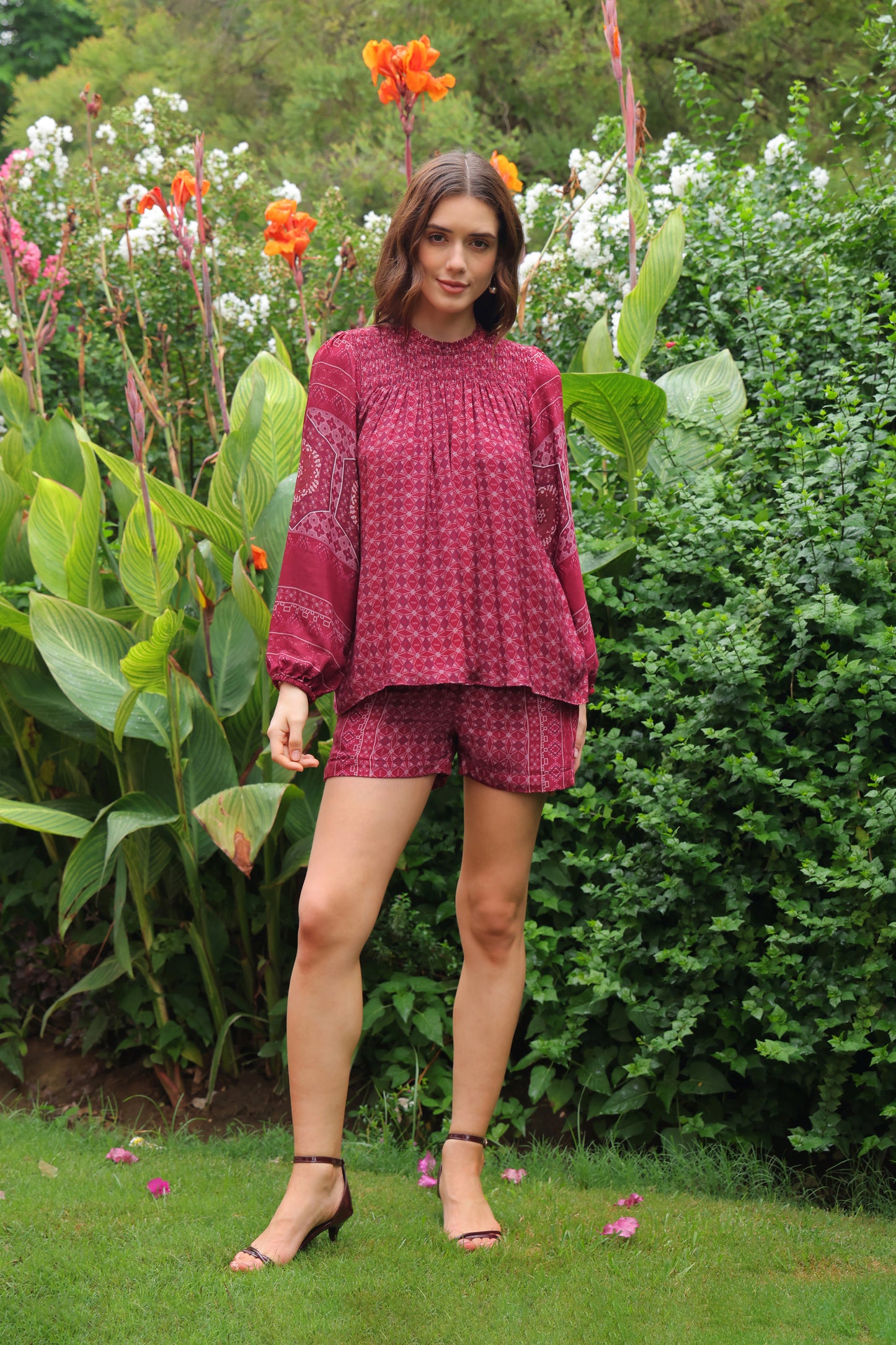 Cassie Printed Co-ord Set (Short Pants)