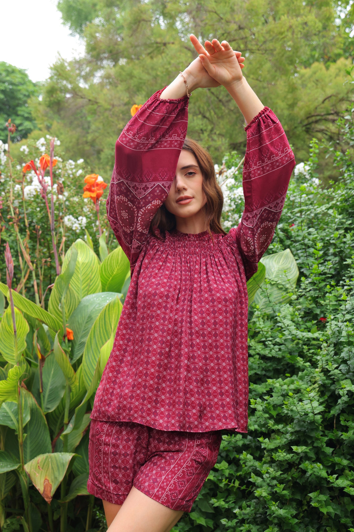 Cassie Printed Co-ord Set (Short Pants)