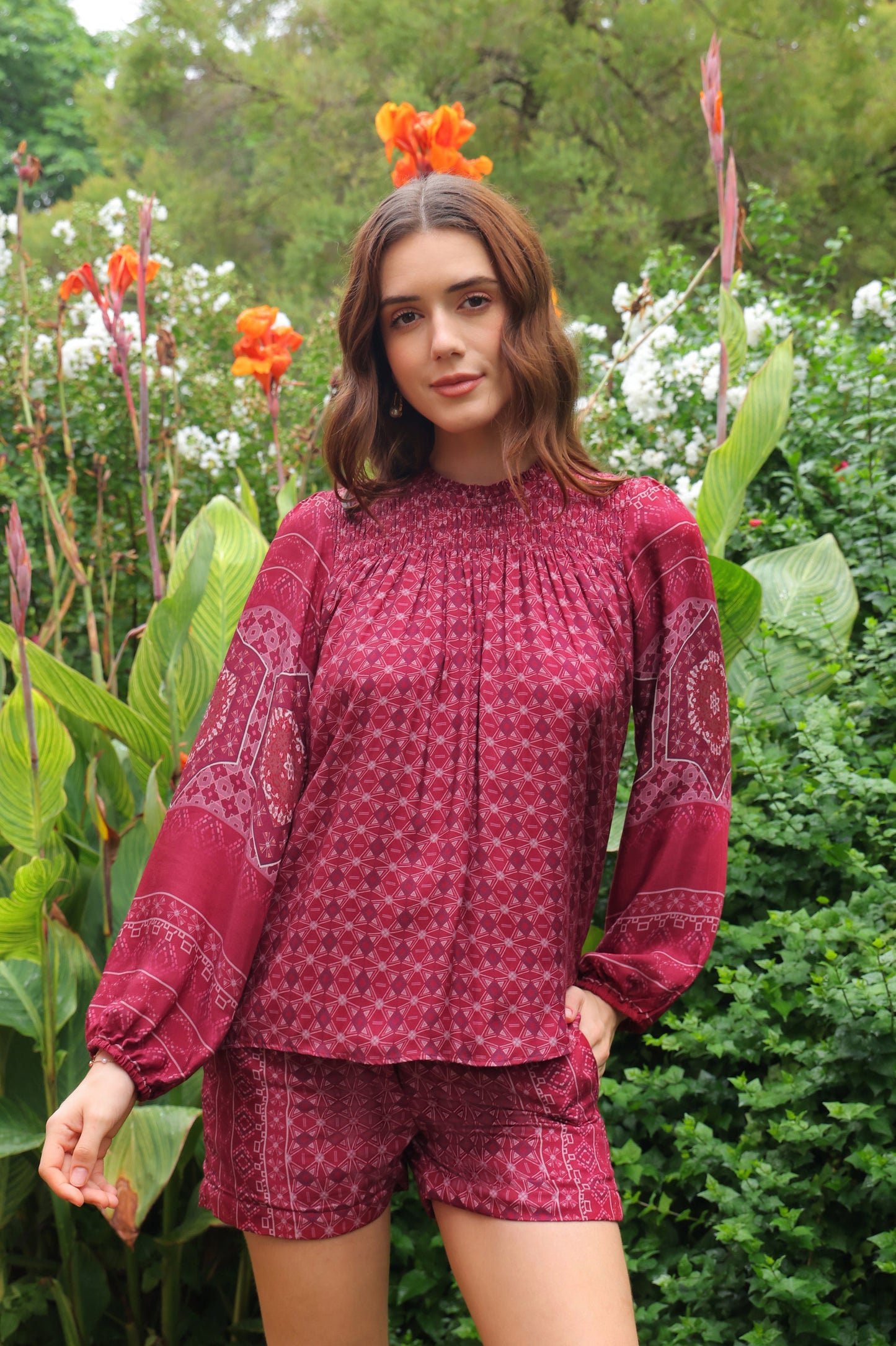 Cassie Printed Top