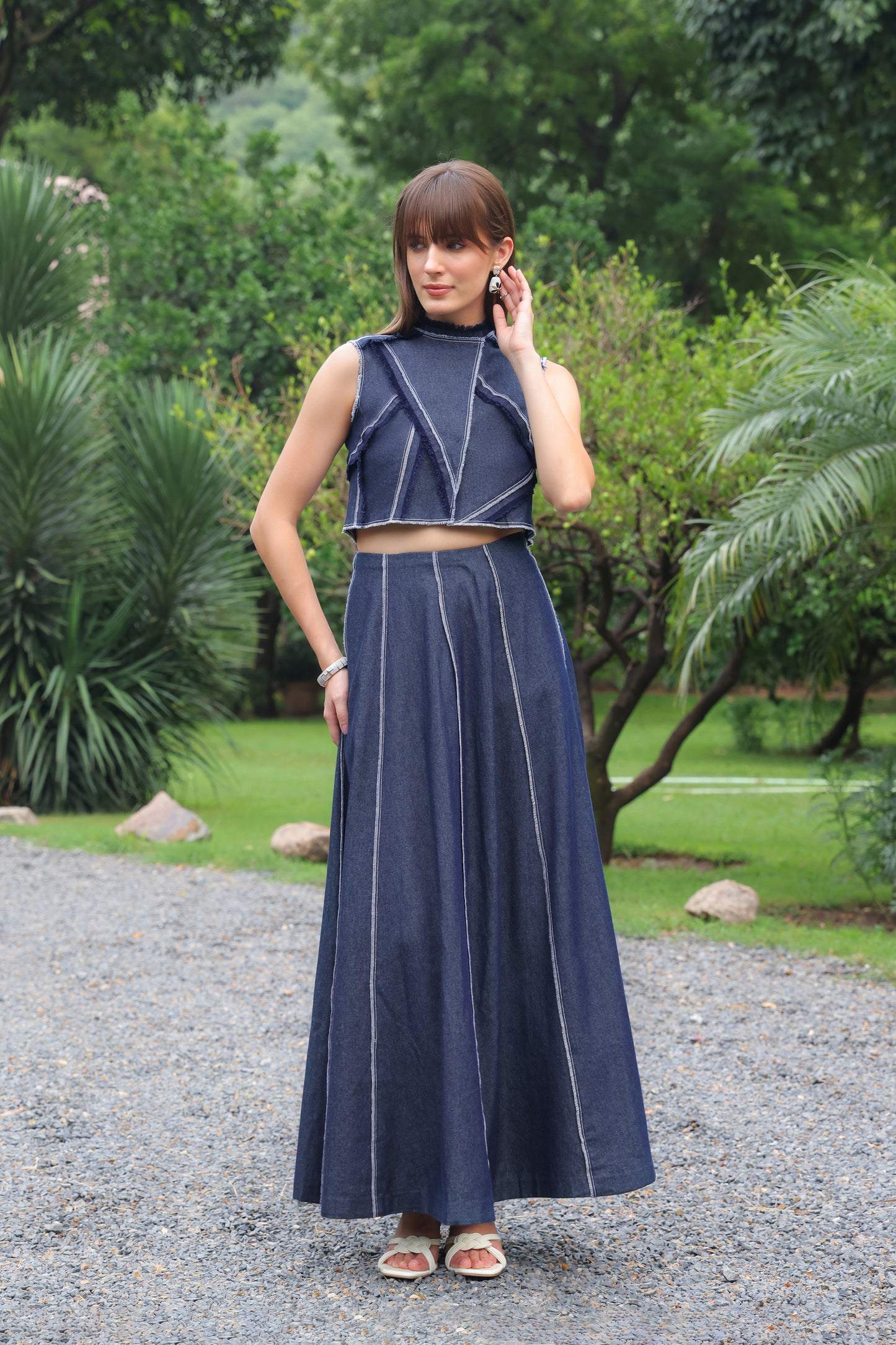 Sienna Denim Skirt Set