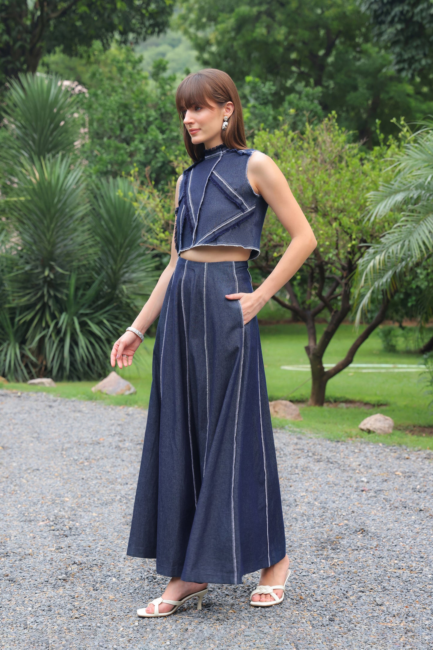 Sienna Denim Skirt Set