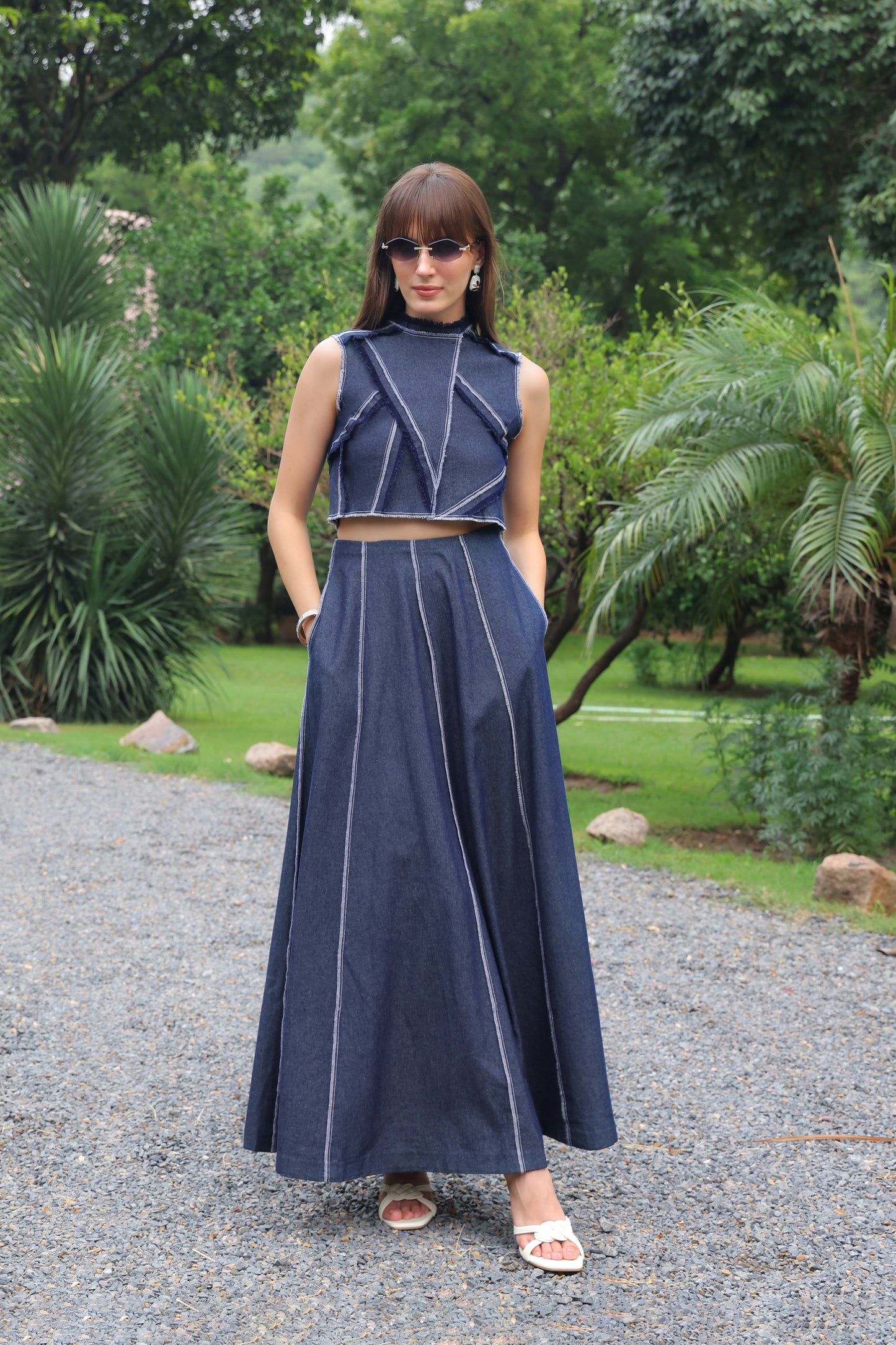 Sienna Denim Skirt Set
