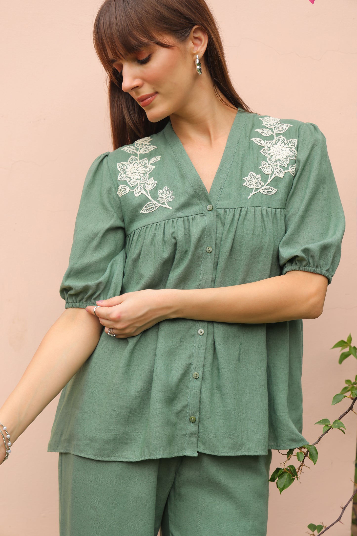 Lina Embroidered Co-ord Set