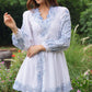 Freya Cutwork Linen Dress