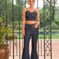Emilia Appliqué Denim Set
