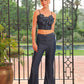 Emilia Appliqué Denim Set