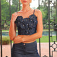 Emilia Appliqué Denim Set