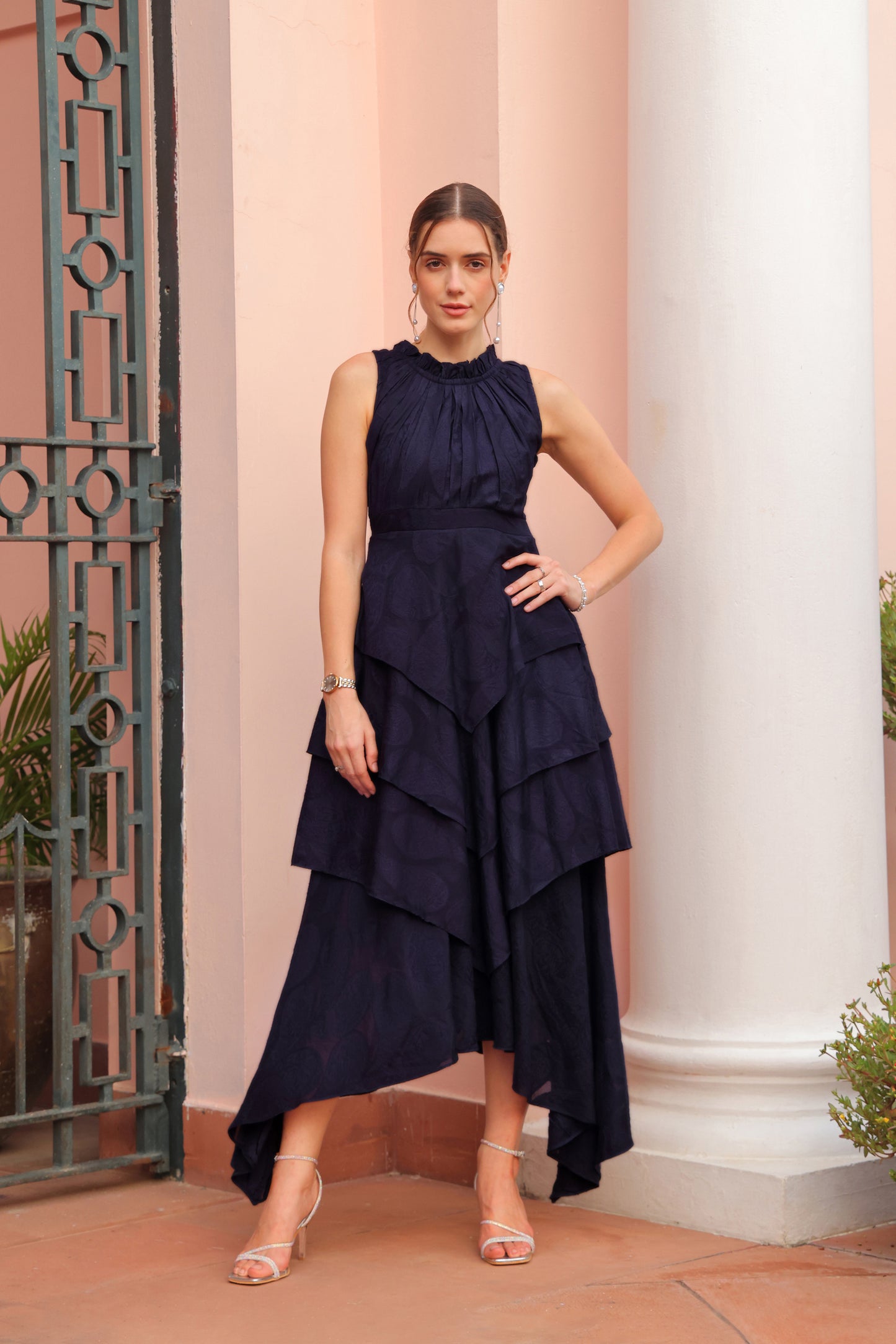 Amanda Jacquard Dress