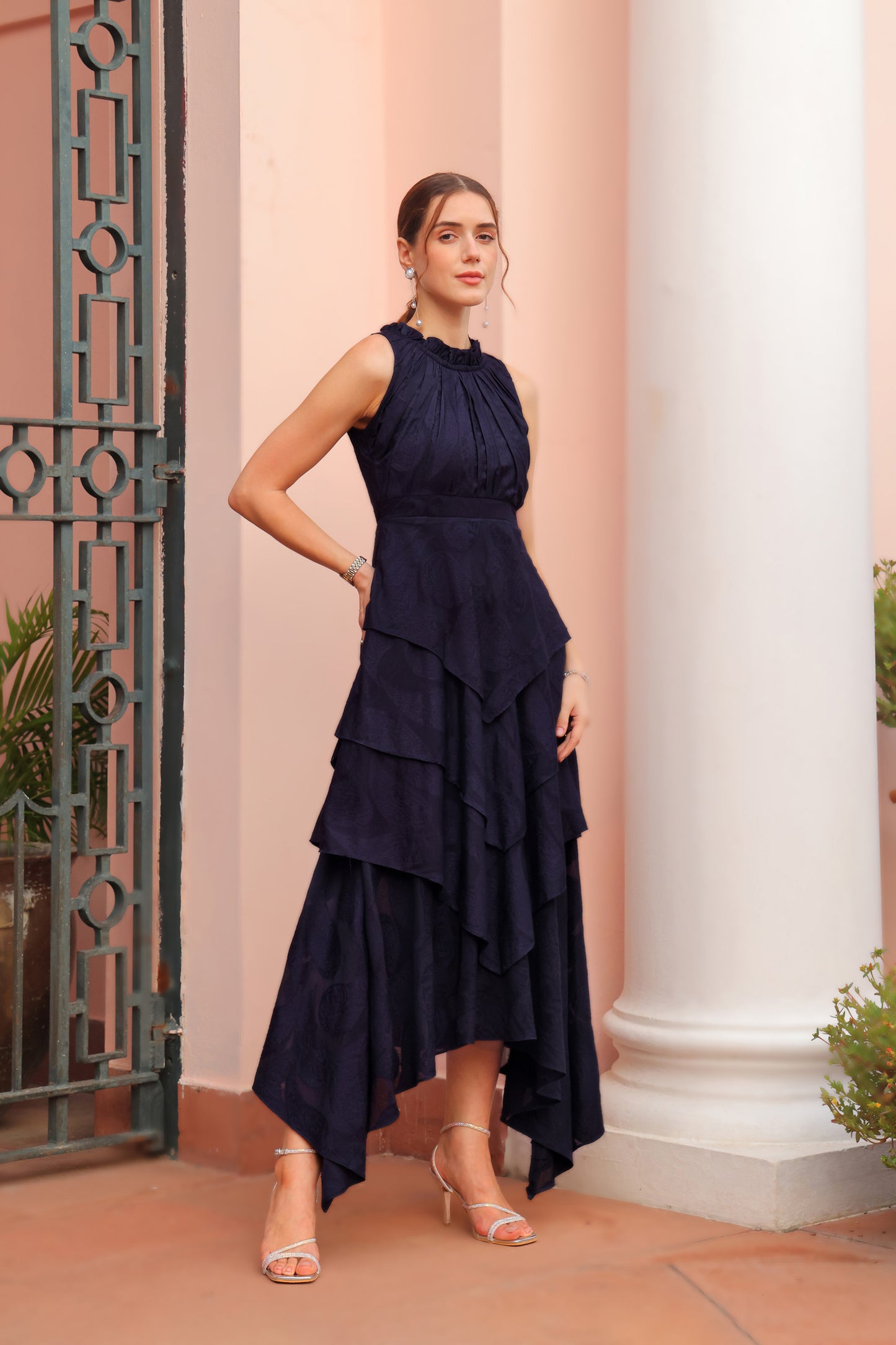 Amanda Jacquard Dress